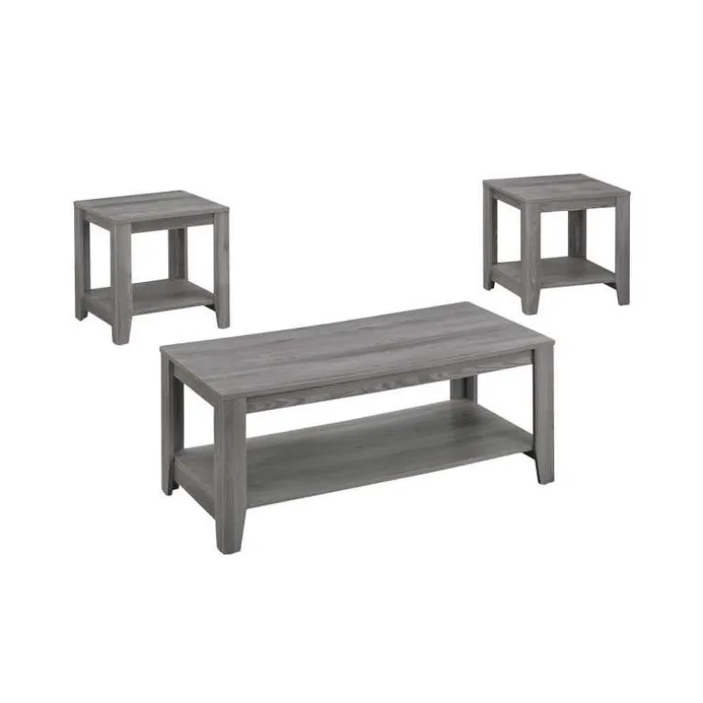 Table set - 3pcs set / grey - Monarch