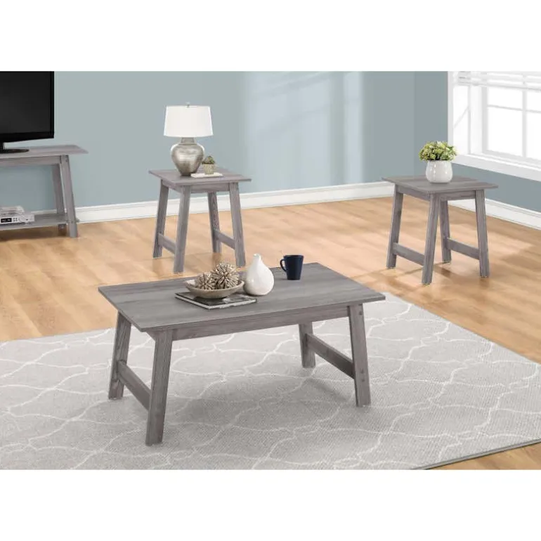 Table set - 3pcs set / grey - Monarch