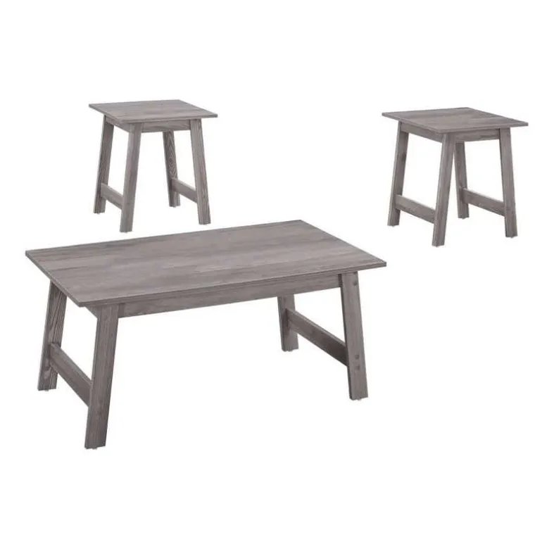 Table set - 3pcs set / grey - Monarch