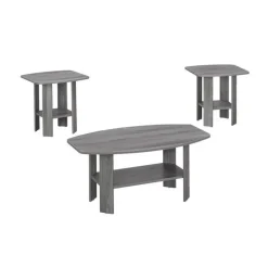 Table set - 3pcs set / grey - Monarch