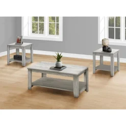 Table set - 3pcs set / industrial grey - Monarch