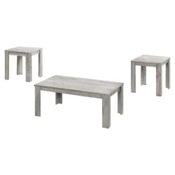Table set - 3pcs set / industrial grey - Monarch