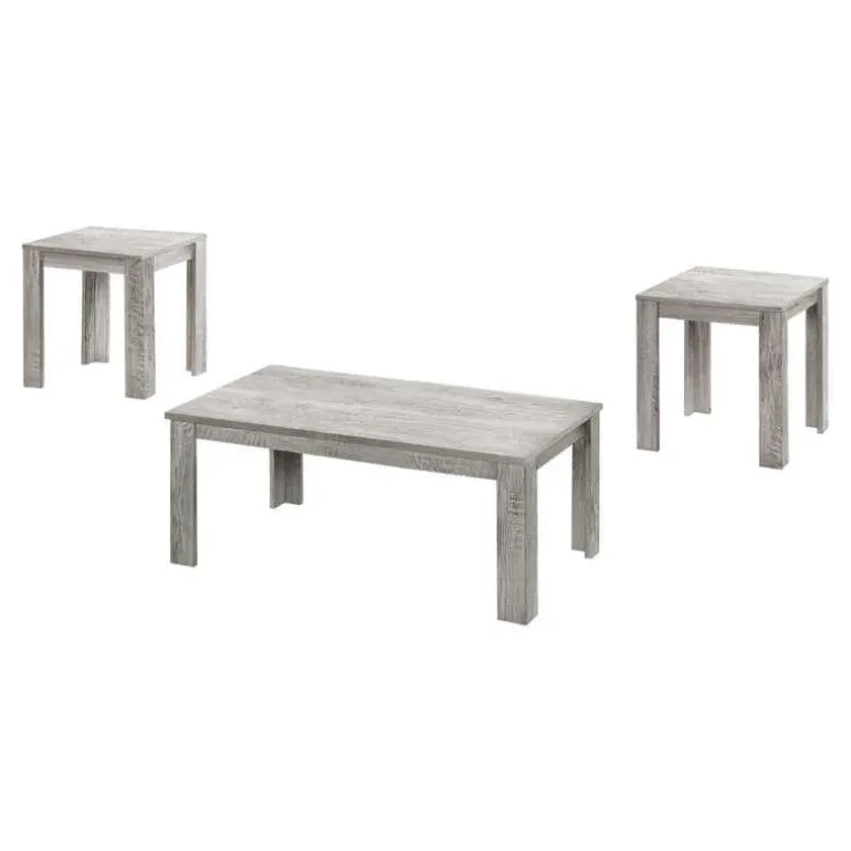 Table set - 3pcs set / industrial grey - Monarch
