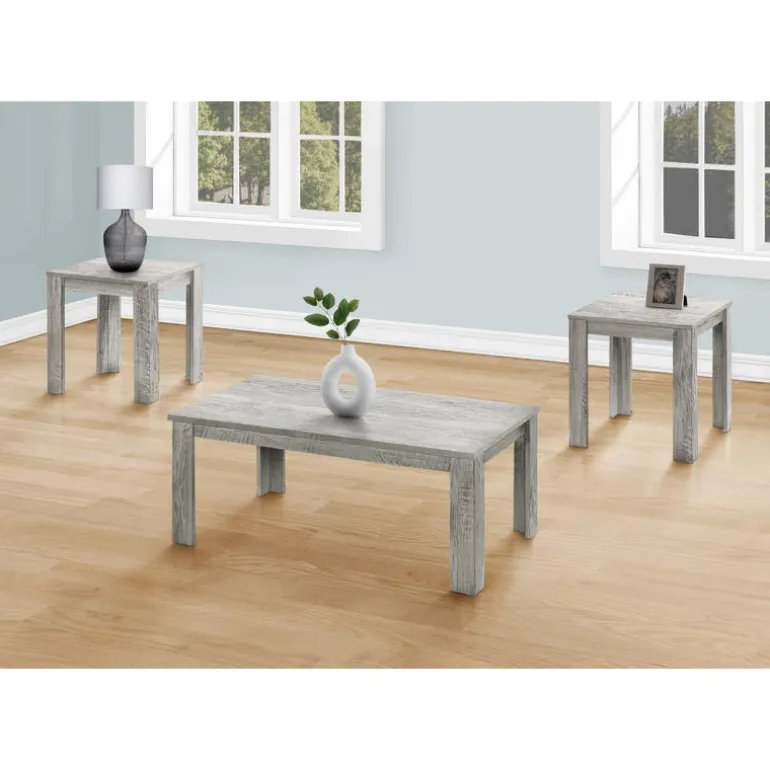 Table set - 3pcs set / industrial grey - Monarch