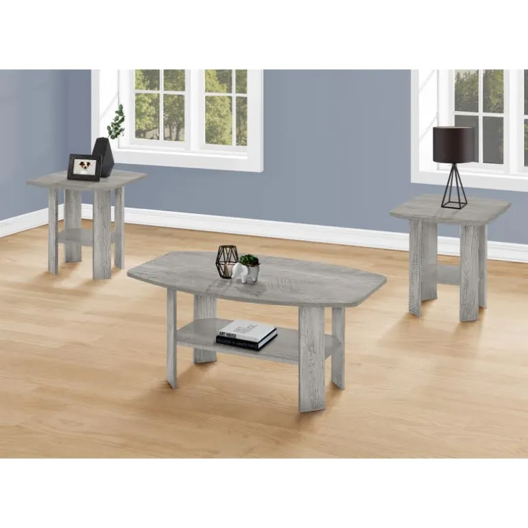 Table set - 3pcs set / industrial grey - Monarch