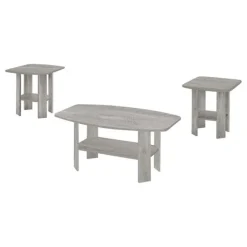 Table set - 3pcs set / industrial grey - Monarch