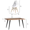 Table with 4 chairs