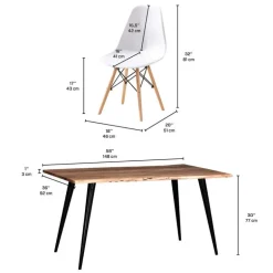 Table with 4 chairs