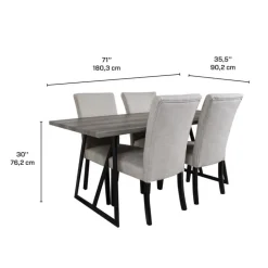 Table with 4 chairs