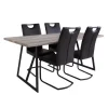 Table with 4 Chairs - Black