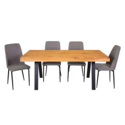 Table with 4 Chairs - Grey