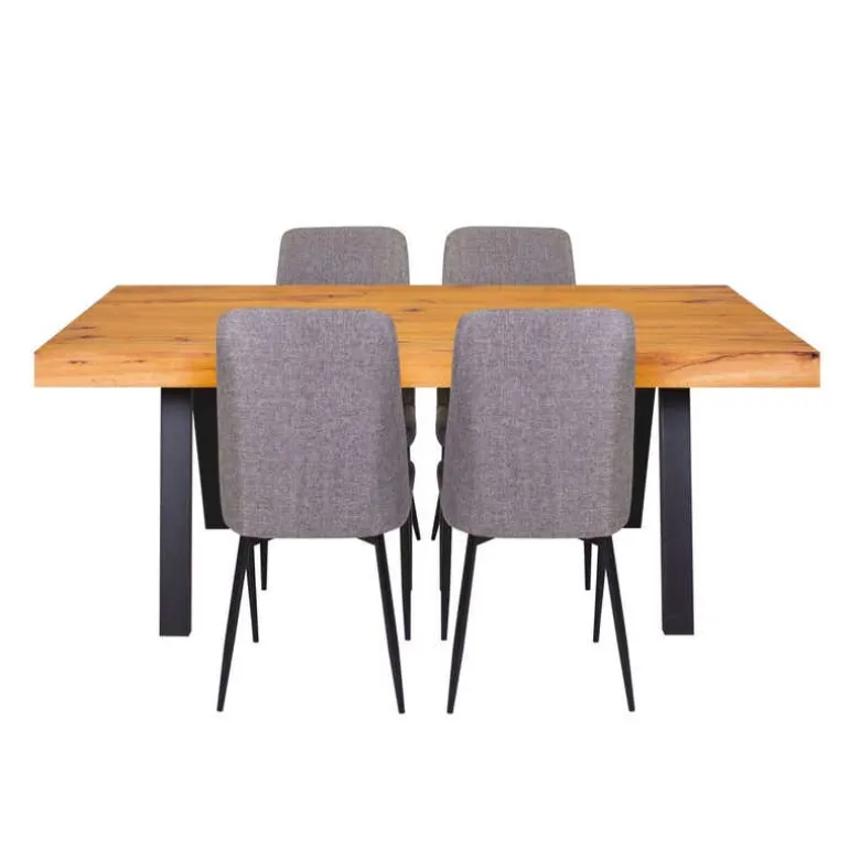 Table with 4 Chairs - Grey