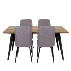 Table with 4 Chairs - Grey