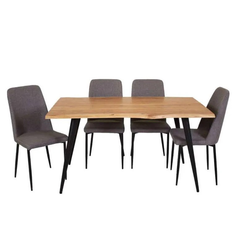 Table with 4 Chairs - Grey