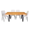 Table with 4 Chairs - White