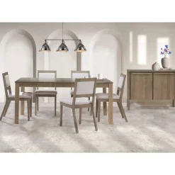 Table with Extension Leaf (54” to 70”) and 4 Chairs - Ash Wood