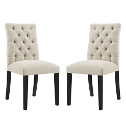 Tufted Chairs (Set of 2) - Beige