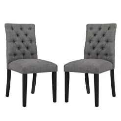 Tufted Chairs (Set of 2) - Grey