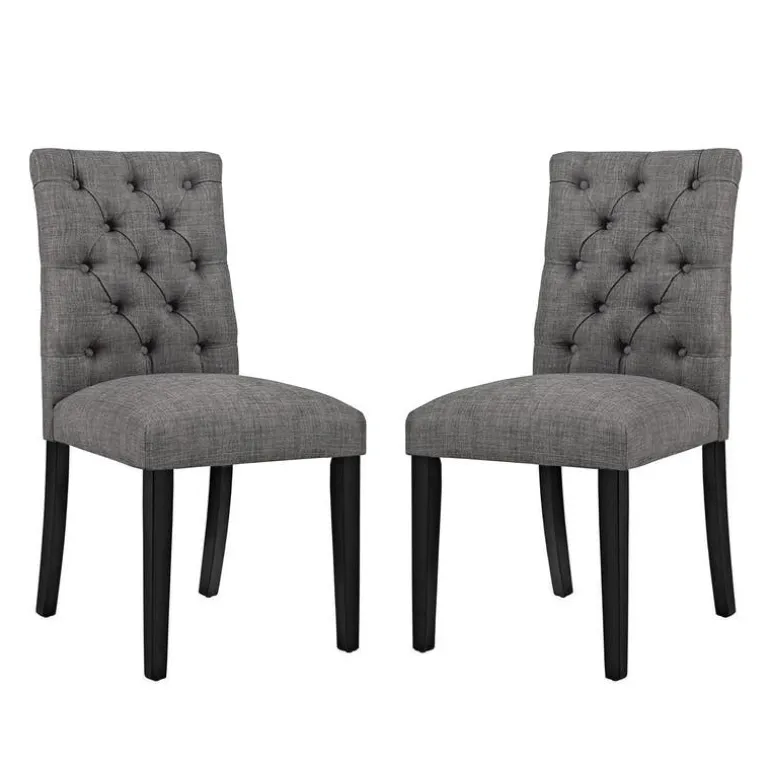 Tufted Chairs (Set of 2) - Grey