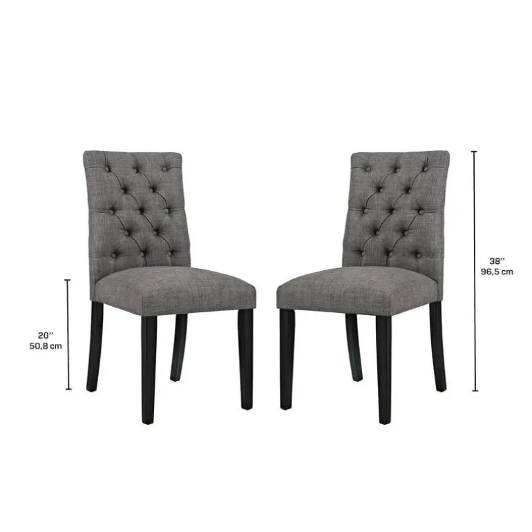 Tufted Chairs (Set of 2) - Grey
