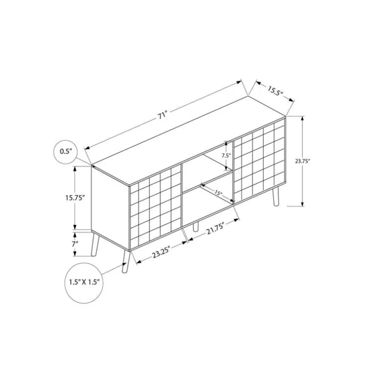 TV Stand 72" - Monarch