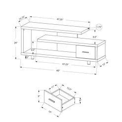 TV Stand 60" - Monarch