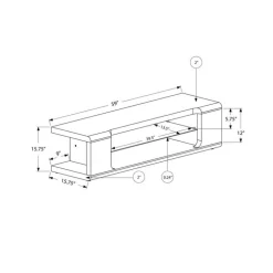 TV Stand 60" - Monarch