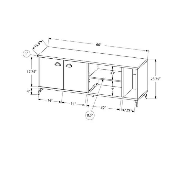 TV Stand 60" - Monarch