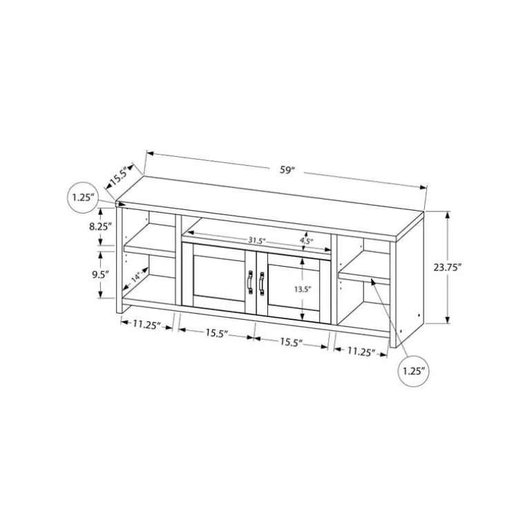 TV Stand 60" - Monarch