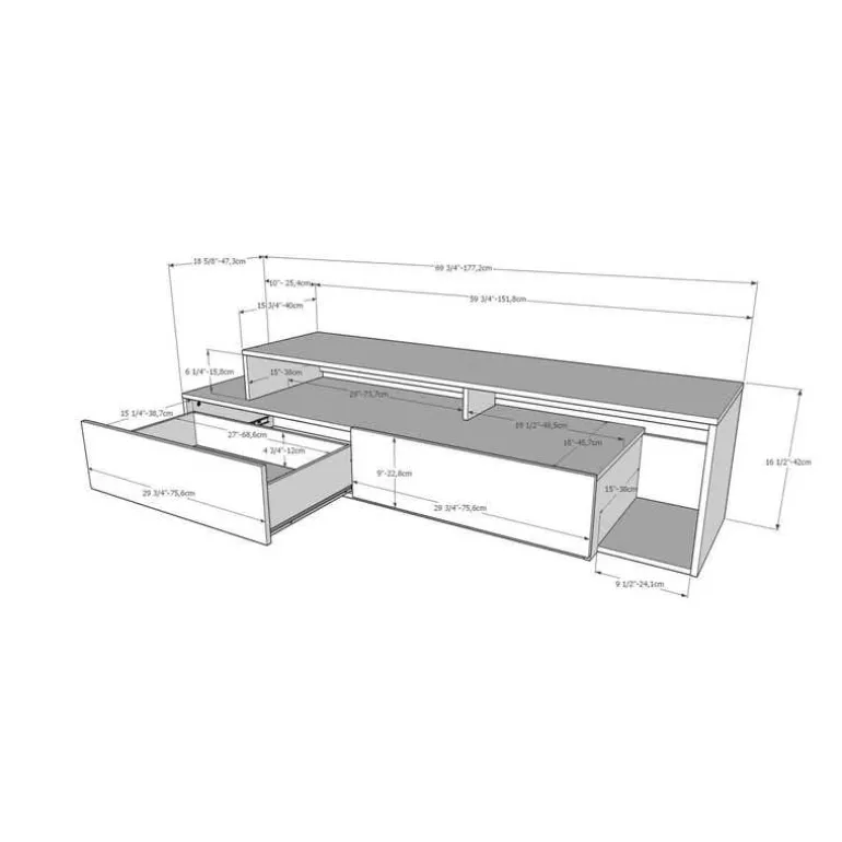 TV Stand 72" - Nexera