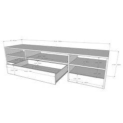TV Stand with Drawer 72