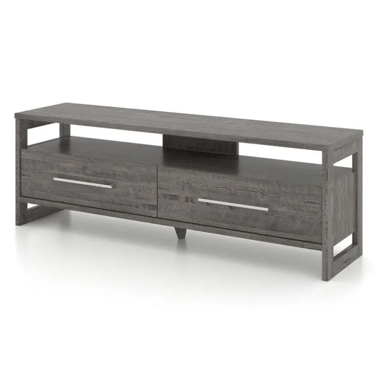 TV Stand with Drawers 63" - Grey