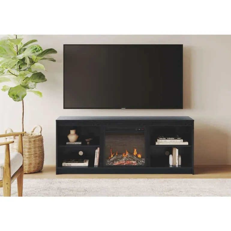 TV Stand with Electric Fireplace 60" - South Shore