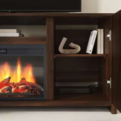 TV Stand with Electric Fireplace 60