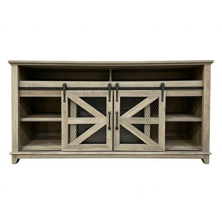 TV Stand with Electric Fireplace 66"