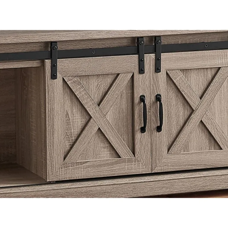 TV Stand with Sliding Doors 60" - Monarch