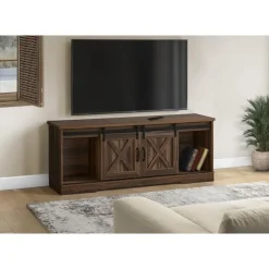 TV Stand with Sliding Doors 60" - Monarch