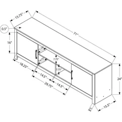 TV Stand with Storage 72
