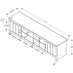 TV Stand with Storage 72" - Monarch