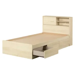 Twin Bed with 3-Drawer Storage and Headboard (39