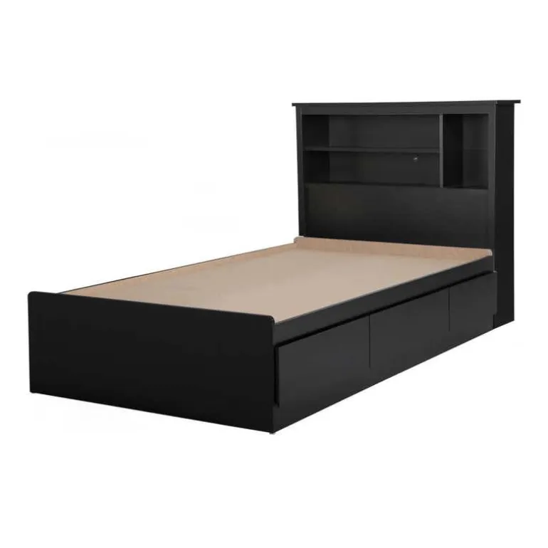 Twin Bed with 3-Drawer Storage and Headboard (39") - South Shore