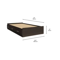 Twin Bed with 3-Drawer Storage and Headboard (39