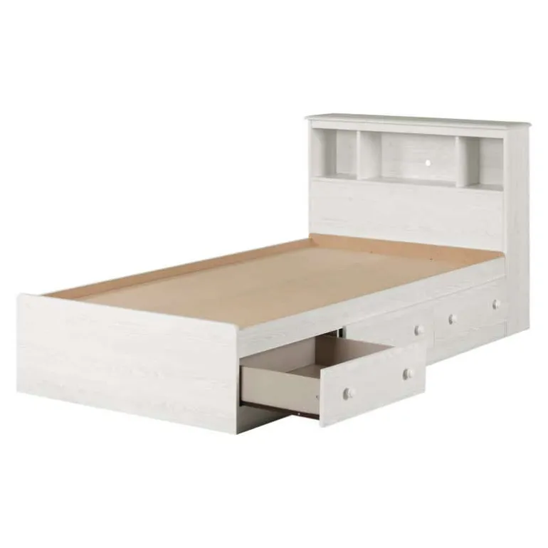 Twin Bed with 3-Drawer Storage and Headboard (39") - South Shore