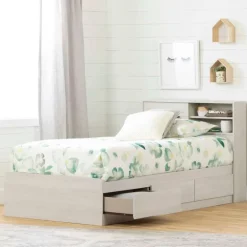 Twin Bed with 3-Drawer Storage and Headboard (39") - South Shore