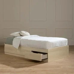 Twin Bed With 3-Drawer Storage (39