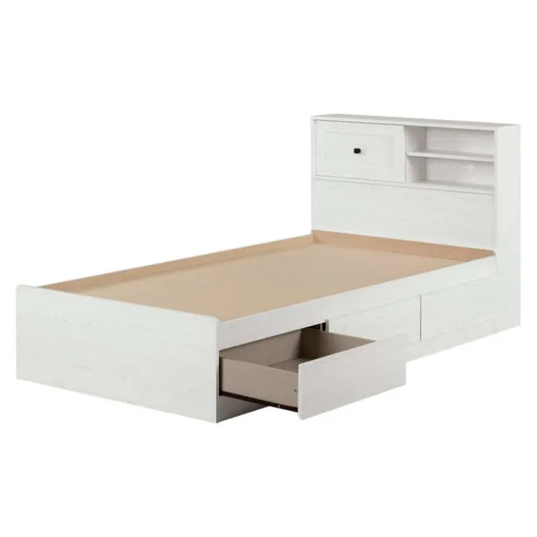 Twin Bed with 3-Drawer Storage and Headboard (39") - South Shore