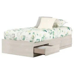 Twin Bed With 3-Drawer Storage (39