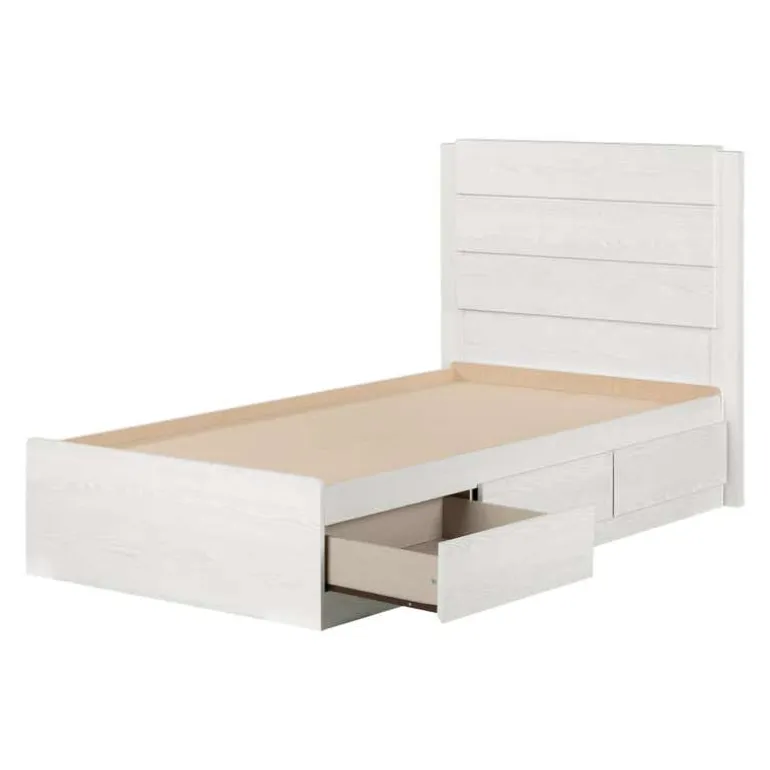 Twin Bed with 3-Drawer Storage and Headboard (39") - South Shore