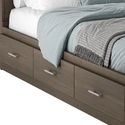 Twin Bed with 3-Drawer Storage, Headboard and Dresser (39
