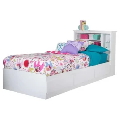 Twin Bed with 3-Drawer Storage and Headboard (39